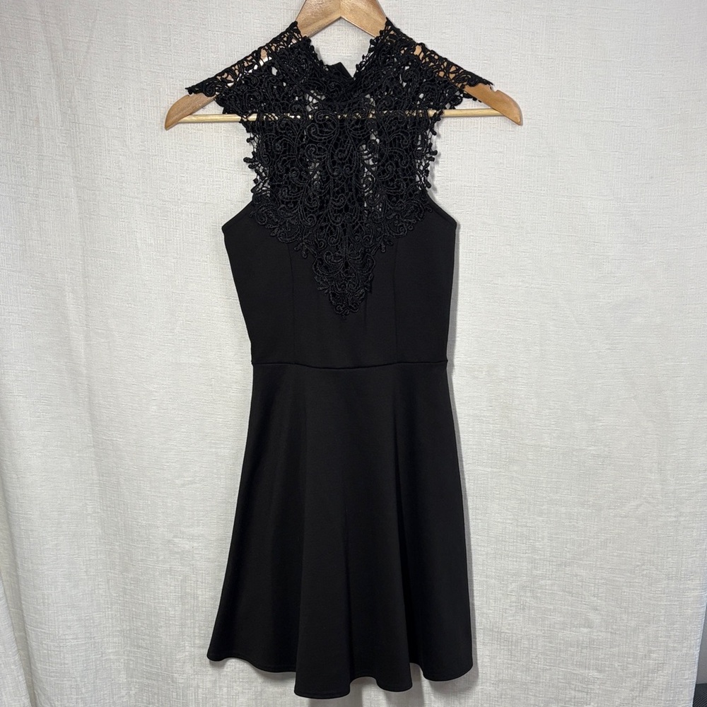 Phanuel Black Lace Fit & Flare Dress • Small
